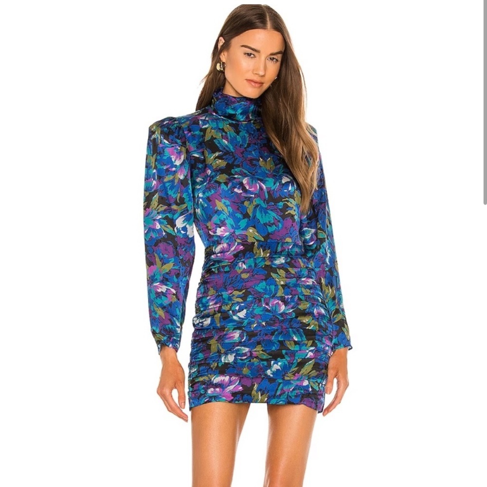 Ronny Kobo Collection Annika floral mini dress size M